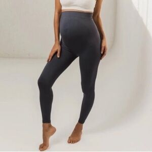 BLANQI‎ Everyday Maternity Belly Support Grey Leggings Size Medium